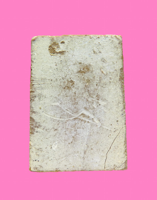 สมเด็จเนื้อผงน้ำมัน หลังจารลายเซ็น 