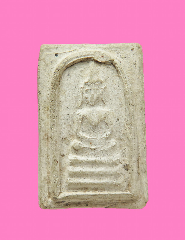 สมเด็จพิมพ์คะแนน เนื้อดิน มีหน้าตา หลังจารเปียก