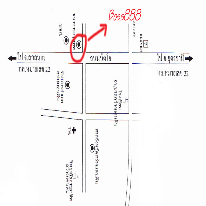 แผนที่ ร้านBoss888