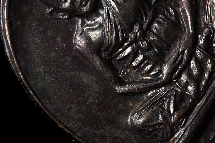 เหรียญสารพัดนึก หลวงพ่อทิพย์ วัดโพธิ์ทอง หลวงปู่ทิมร่วมปลุกเสก เนื้อทองแดง ปี2518(2) - 3