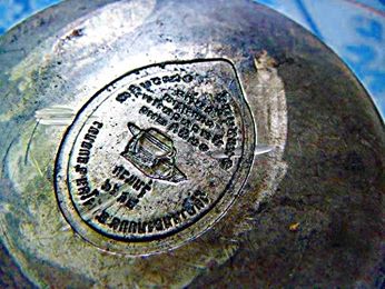 เหรียญหลวงตาแหวน ทยาลุโก รุ่นแรก เนื้อทองฝาบาตร ปี54  มีจาร หายาก สวยแชมป์ - 4