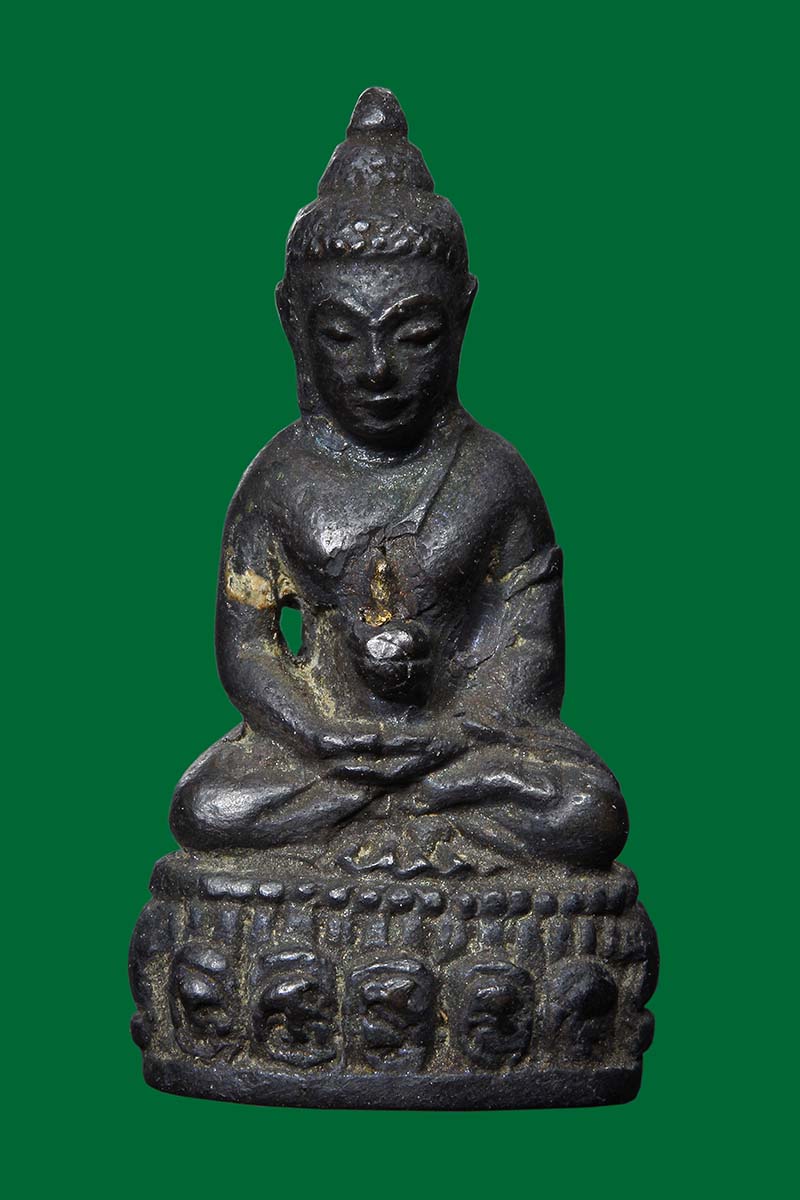 พระกริ่งน้ำเต้าทองคำ วัดชัยมงคล สมุทรปราการ ปี2498 (องค์ที่1) เลขส - 1