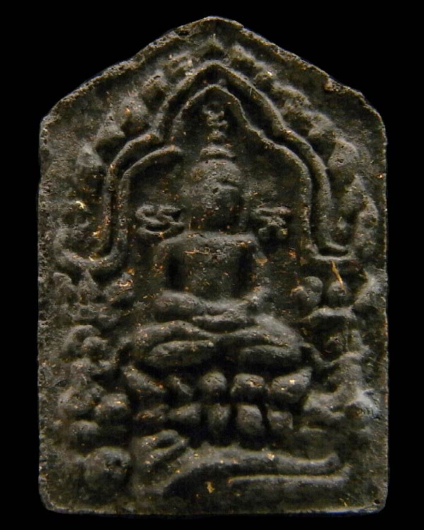 ขุนแผนแสนแสบ มูลนิธิหลวงปู่ทิม อิสริโก พิมพ์เล็ก เนื้อดำ ขนาด 2.2 x 1.4 ซ.ม. พร้อมกล่องเดิมจากวัด - 1