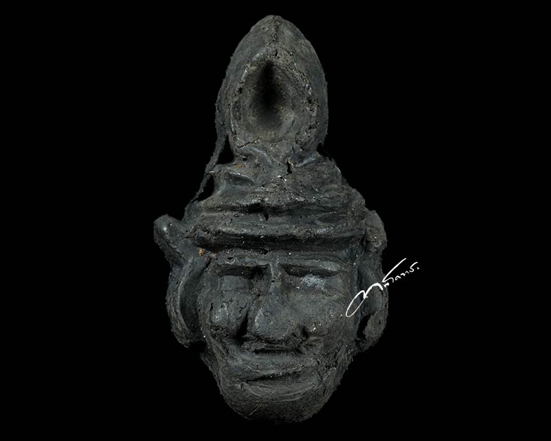 เศียรพ่อแก่ฤาษี พิมพ์เล็ก  อาจารย์เบส เมืองฝาง - 1