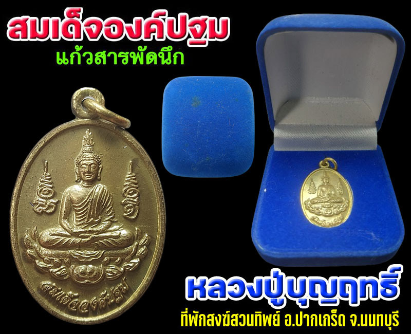 เหรียญสมเด็จองค์ปฐม หลวงปู่บุญฤทธิ์ รุ่นแก้วสารพัดนึก - 4