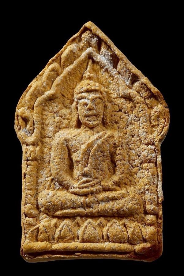 พระขุนแผน หลวงพ่อสาคร รุ่นแรก ปี30 พิมพ์จิ๋ว เนื้อว่านดอกทอง - 1