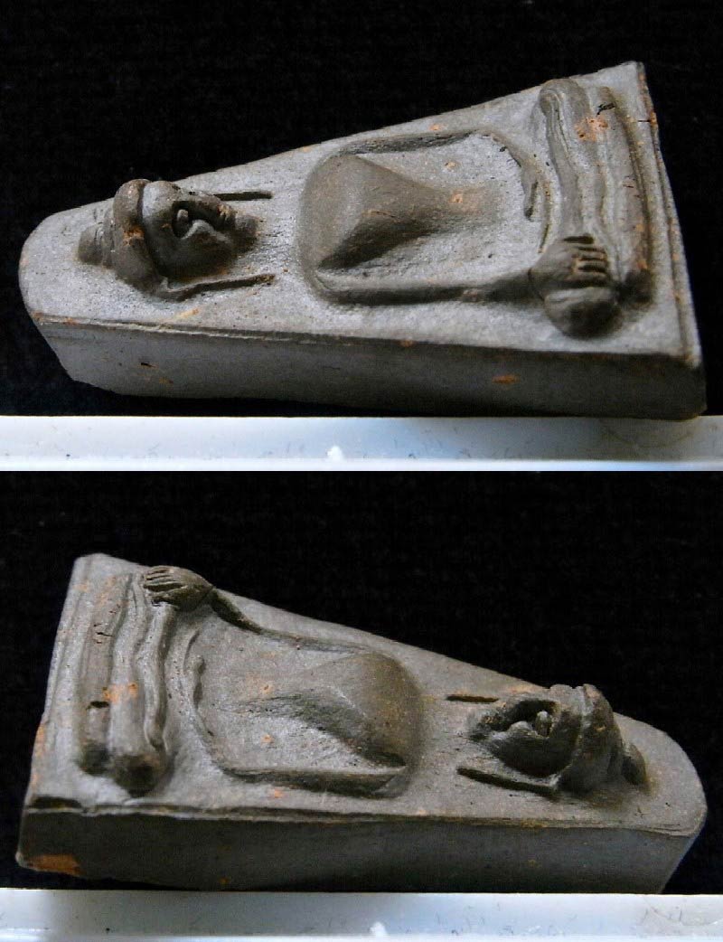 พระผงสุพรรณ ปี 18 ปลุกเสกประเทศอินเดีย เนื้อน้ำตาลเทา (นิยม) พร้อมกล่องเดิม เชิญชมทุกมุมครับ - 3