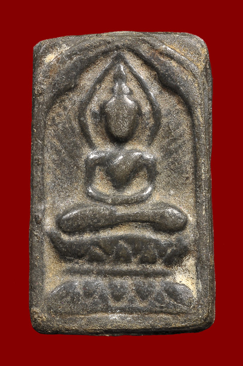หลวงปู่ศุข วัดปากคลองมะขามเฒ่า พิมพ์สี่เหลี่ยมประภามณฑล ข้างรัศมี - 1