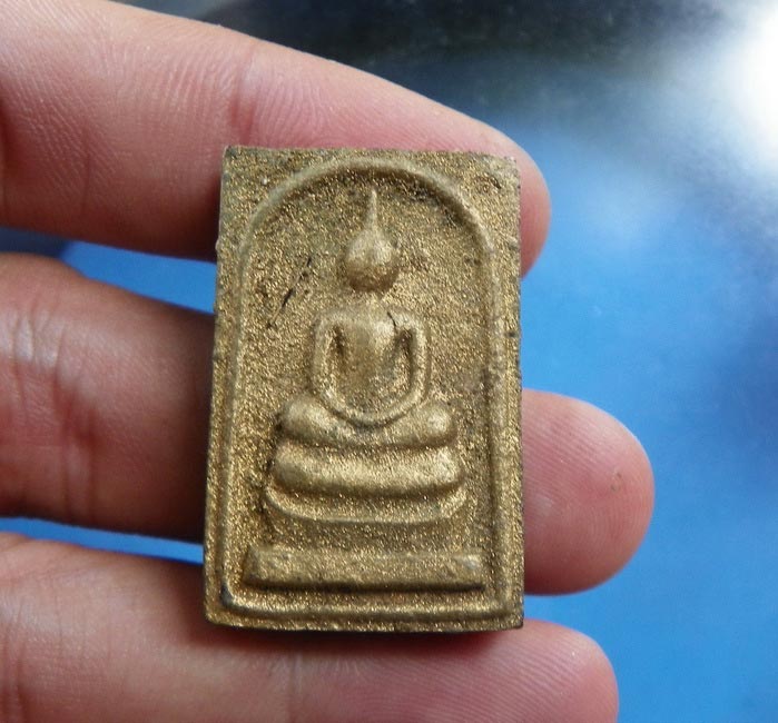 พระสมเด็จ รุ่นแรก ออกวัดโนนผึ้ง หลวงปู่หมุน ฐิตสีโล พระเถระ5 แผ่นดิน เนื้อผงพุทธคุณ ลงรักปิดทอง - 5