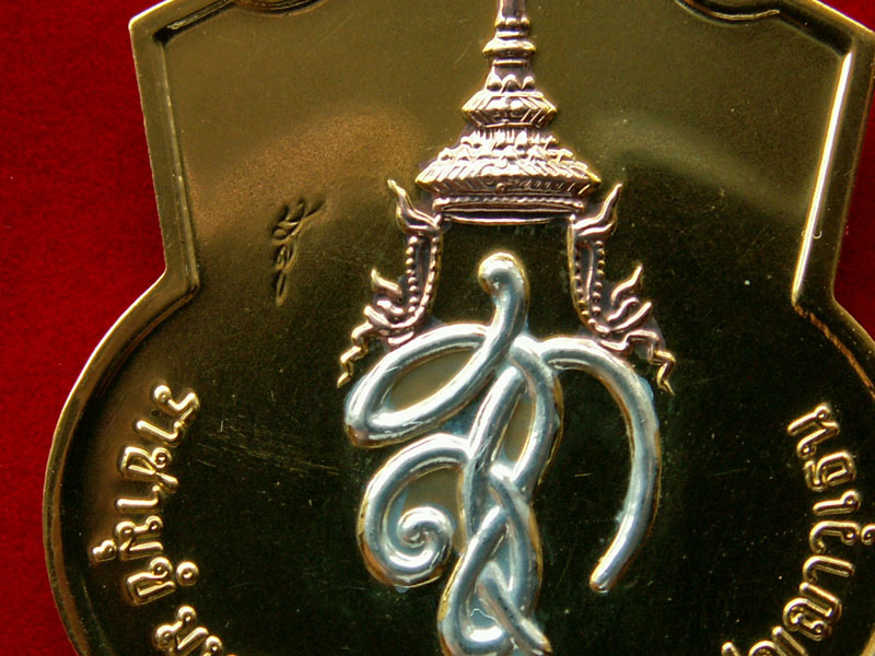เหรียญสมเด็จพระนเรศวรมหาราช รุ่น *สู้* (หลัง สก) พ.ศ.๒๕๔๘ กะไหล่ทองสามกษัตริย์ สวยแชมป์ - 4