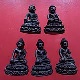 5 องค์...พระกริ่่ง หลวงพ่อหยอด วัดแก้วเจริญ รุ่นสมปรารถนาเฮง ทองแดง ปี37...