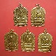 5 เหรียญนั่งพาน หลวงพ่อหยอด วัดแก้วเจริญ รุ่นสมปรารถนาเฮง จ.สมุทรสงคราม ปี37.....