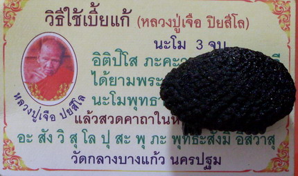 เบี้ยแก้ ห่วงคู่( 3 ห่วง ) จุ่มรัก หลวงปู่เจือ วัดกลางบางแก้ว จ.นครปฐม - 4