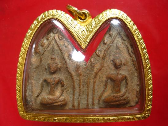 พระขุนแผนกรุวัดบ้านกร่าง พลายคู่พิมพ์มงคลเล็ก  - 1
