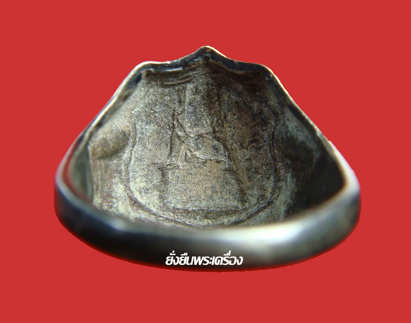 ล.พ.โสธร ปี2500 แหวนเงินลงยาสีน้ำเงินนิยม สีนี้พบน้อยมาก - 2