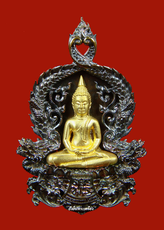 ล.พ.โสธร ปี2555 รุ่นเจริญพร พิมพ์ใหญ่เนื้อนวะองค์ทองคำ โค๊ต164 - 1