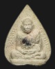 รูปเหมือน ใบโพธิ์ เนื้อเกสร โรยผงตะไบพระกริ่ง รุ่น ครบ 7รอบ หลวงปู่ทิม วัดพระขาว ปี 2540 พร้อมเลี่ยม