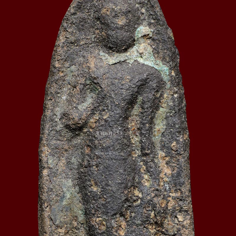 พระลีลา กรุวังหิน เนื้อชินเงิน - 5