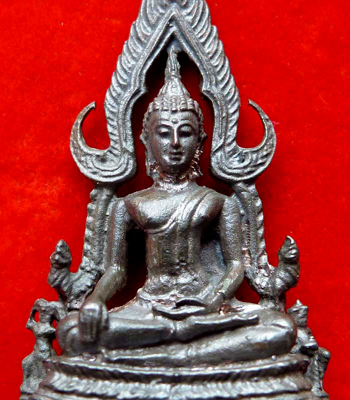 พระพุทธชินราช ภปร แม่ทัพภาคที่ 3 เนื้อนวะโลหะ ปี 2517 สวยเยี่ยม - 4