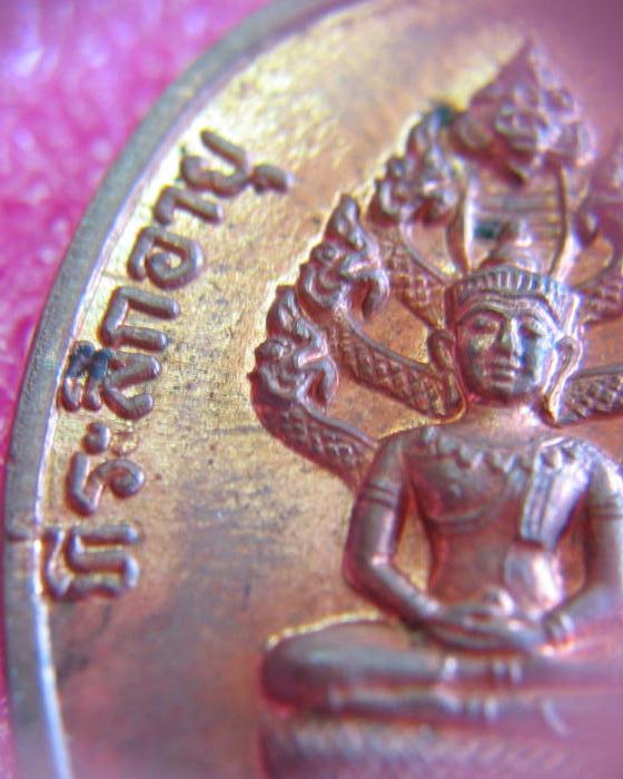 เหรียญนาคปรก 8 รอบ หลวงปู่ทิม วัดระหารไร่ พิมพ์อุใหญ่  - 3