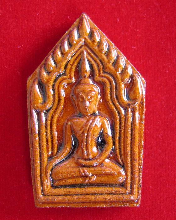 ขุนแผนแขนอ่อน รุ่น1 เคลือบแดง หลวงปู่ชื้น วัดญาณเสน อยุธยา สร้างปี 2545 - 1