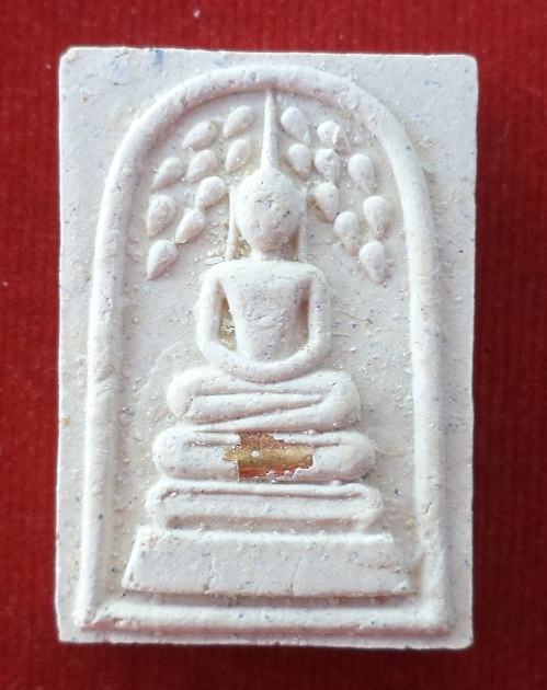 สมเด็จพิมพ์ปรกโพธิ์ หลังรูปเหมือน หลวงปู่ทิม วัดพระขาว ปี36 เนื้อผงเกสร ตะกรุดทอง - 1