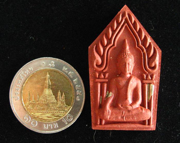 พระขุนแผน เนื้อว่านแดง ฝังตะกรุดสองดอก หลวงปู่หงษ์ พรหมปัญโญ - 3