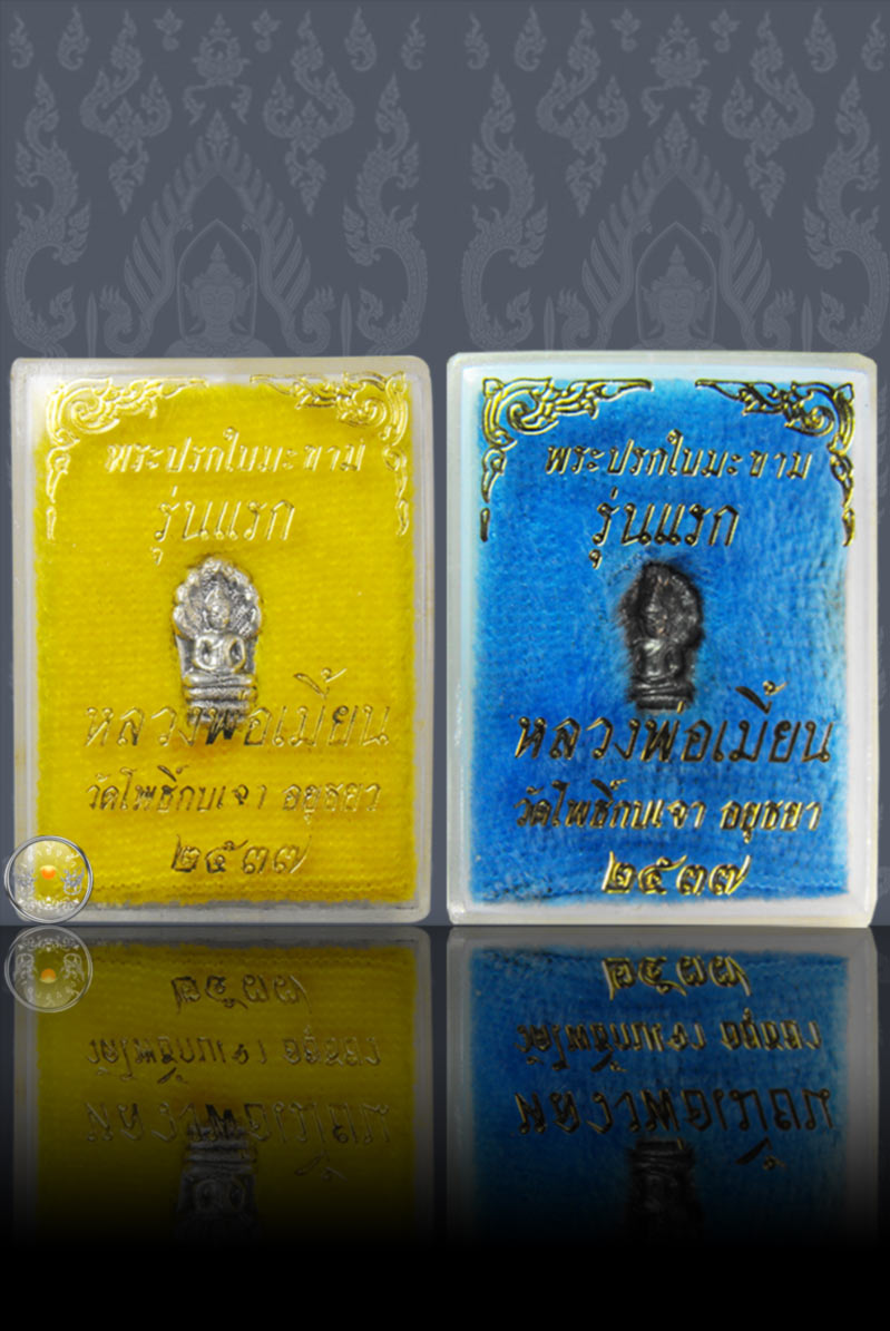 พระนาคปรกใบมะขามรุ่นแรก เนื้อนวะโลหะ หลวงพ่อเมี้ยน วัดโพธิ์กบเจา ปี 2537 - 5