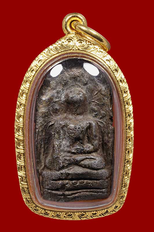 พระคง เนื้อเขียว (ดำ) เขียวหินครก (สุดยอดปรารถนา) พร้อม ประกาศสมาคม - 1