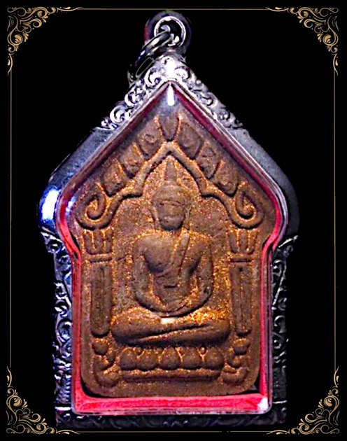ขุนแผนพุทธประสิทธิ์อิทธิผลทันใจเนื้อเหล็กน้ำพี้ตะกรุดทองคำคู่สร้าง 3 องค์ - 1