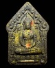 ขุนแผนแม่พิกุลเนื้อดำเพชรพระกาฬโรยผงตะใบวัชระธาตุตะกรุดเงิน