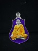 เหรียญคอน้ำเต้ามหาเศรษฐีเนื้อเงินลงยา หลวงปู่แสนอายุ109ปี หมายเลข163