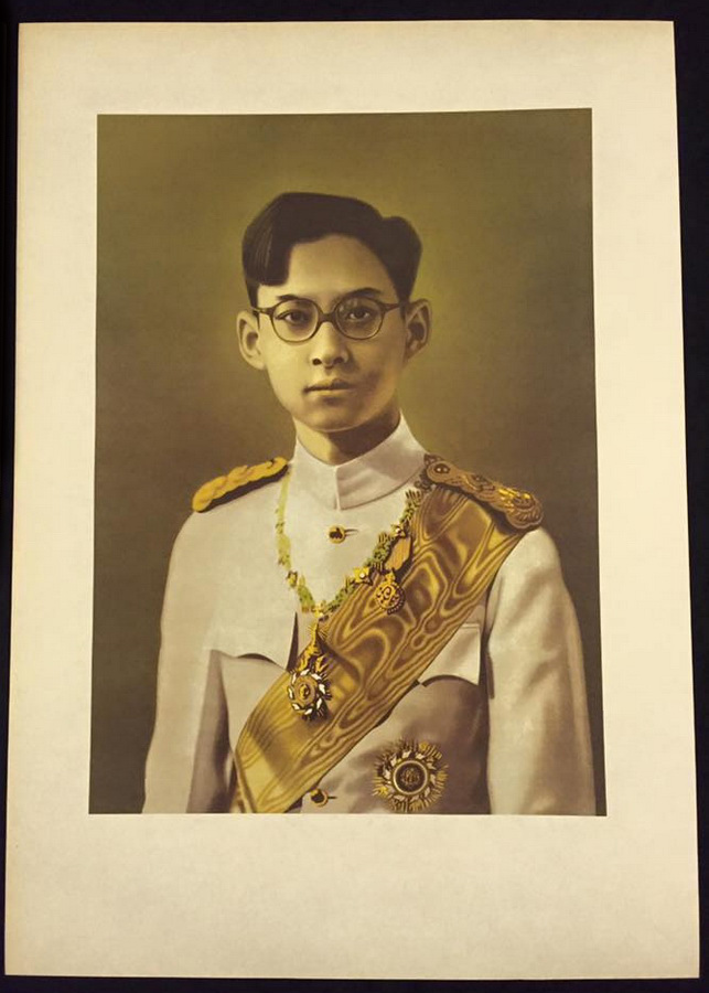 ภาพพิมพ์เก่าพระบรมฉายาลักษณ์ ในหลวงเหรียญเดียว - 1