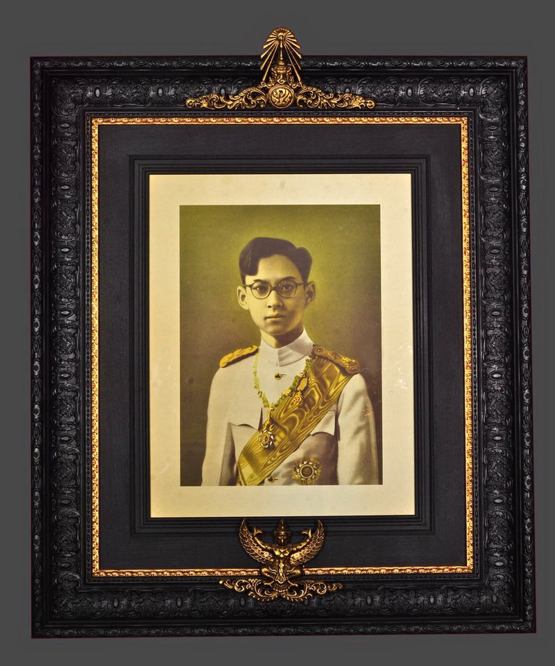 ภาพพิมพ์เก่าพระบรมฉายาลักษณ์ ในหลวงเหรียญเดียว - 4