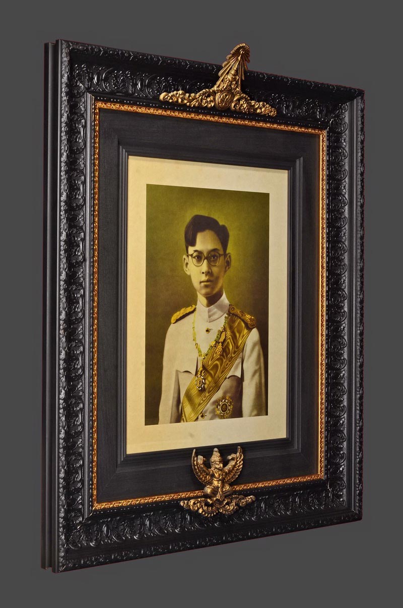 ภาพพิมพ์เก่าพระบรมฉายาลักษณ์ ในหลวงเหรียญเดียว - 5