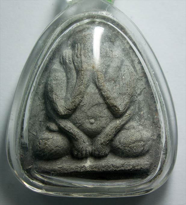 ปิดตาลพ.แพ วัดพิกุลทอง จ.สิงห์บุรี ปี 2514 เนื้อใบลาน - 1
