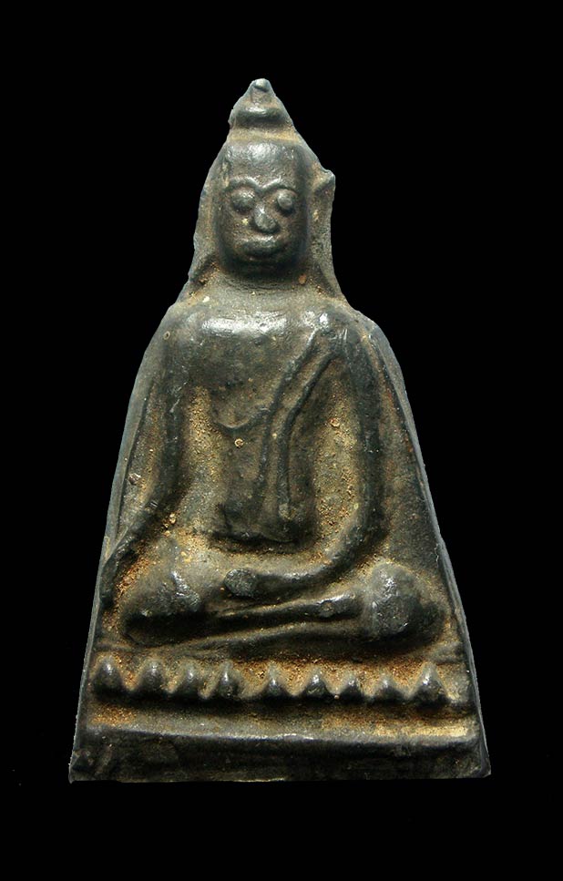 นางพญาพิมพ์ใหญ่ เนื้อชินแก่ตะกั่ว กรุวัดสิงห์ จ.ปทุมธานี - 1