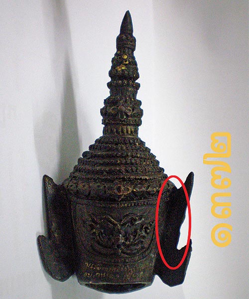 เศียรพระลักษณ์ ขนาดตั้งบูชาหน้ารถ หลวงปู่กาหลง เขี้ยวแก้ว - 2