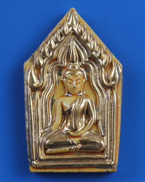 ขุนแผนแขนอ่อนเคลือบเดินน้ำทอง หลวงปู่ชื้น วัดญาณเสน  - 1