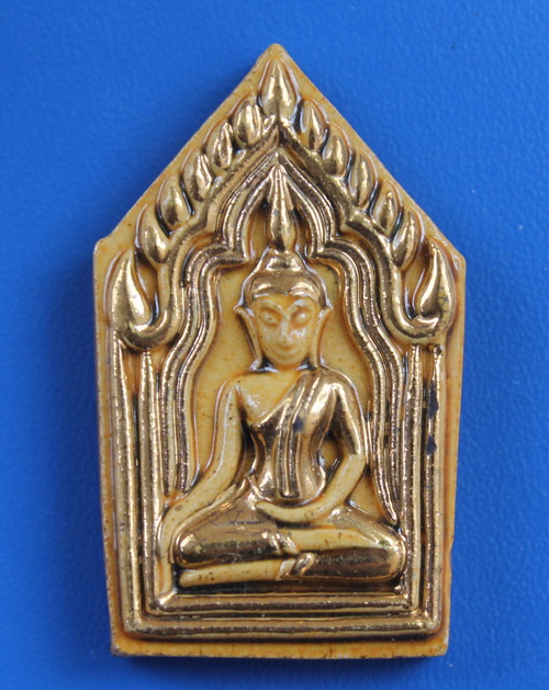 ขุนแผนแขนอ่อนเคลือบเดินน้ำทอง หลวงปู่ชื้น วัดญาณเสน  - 1