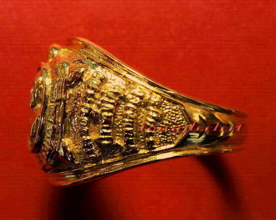 แหวนพญาเต่าเรือนหลวงปู่หลิว เนื้อทองคำ หายาก สวยมากค่ะ - 3
