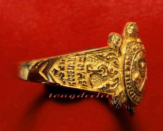 แหวนพญาเต่าเรือนหลวงปู่หลิว รุ่นแรก เนื้อทองคำ วัดไทรทอง ปี 2539 หายาก สวยมากค่ะ - 4