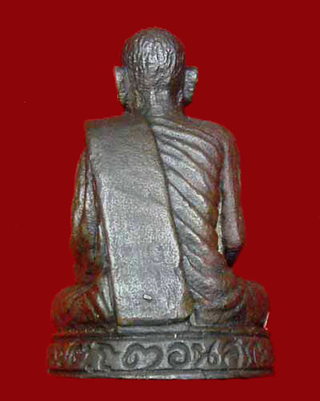 หลวงปู่จันทร์ เขมปัตโต พระหล่อรูปเหมือน ลอยองค์ ตอก 9 k - 2