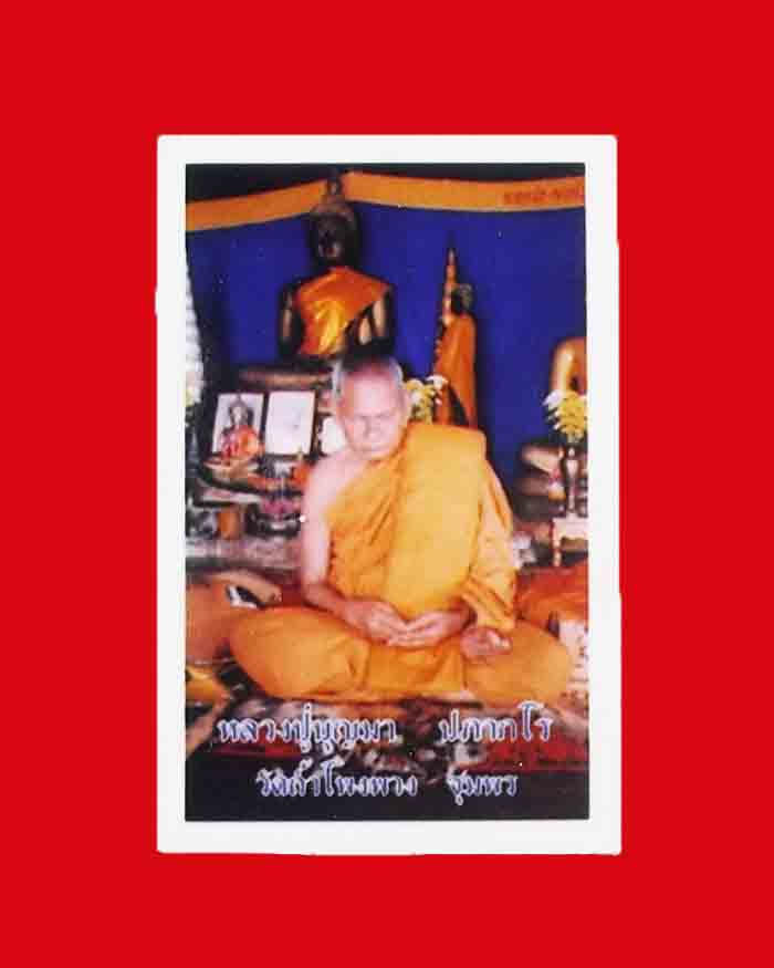 พระเนื้อผงหลวงพ่อบุญมา วัดถ้ำโพงพาง จ.ชุมพร พิมพ์หลังสิงห์ป้อนเหยื่อ แถมฟรีรูปถ่าย 1 ใบ - 3