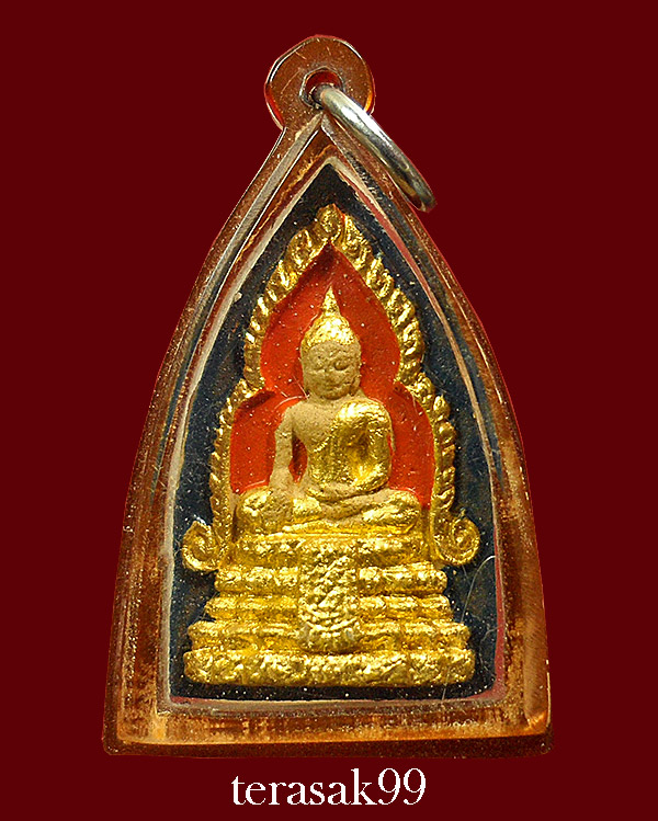 พระหลวงพ่อวัดไร่ขิง พิมพ์ซุ้มชินราช ปี 2512 แจกกรรมการ เนื้อผงปิดทอง(2) - 1