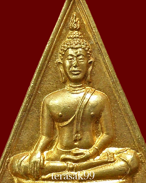 เหรียญรุ่นแรก หลวงพ่อทองคำ วัดไตรมิตร เนื้อทองเหลืองกะไหล่ทอง สวยๆ(1) - 3