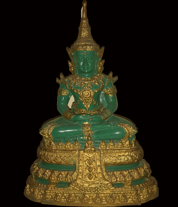 สุดยอดหายาก พระบูชาพระแก้วมรกต หลวงปู่หมุน หน้าตัก 5 นิ้ว - 1