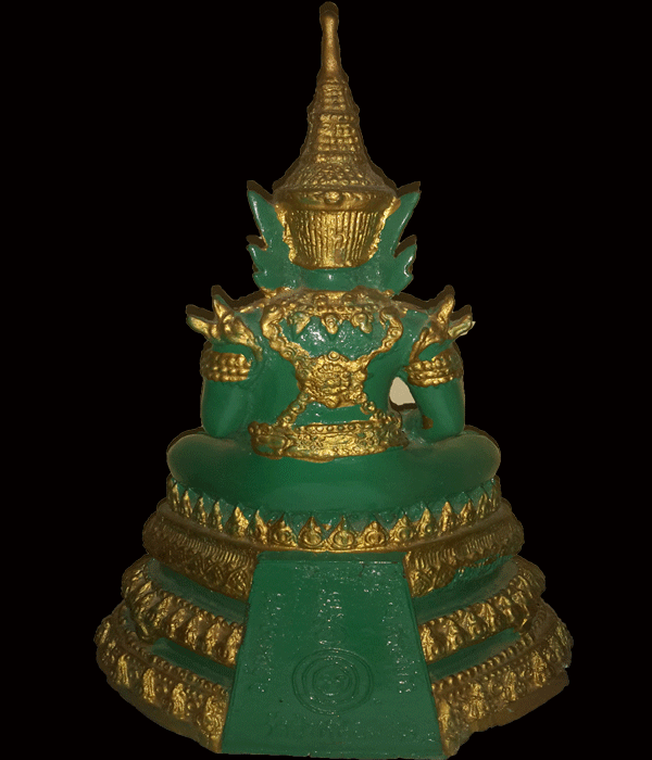 สุดยอดหายาก พระบูชาพระแก้วมรกต หลวงปู่หมุน หน้าตัก 5 นิ้ว - 2