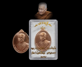 เหรียญเศรษฐี๘๐ หลวงตาบุญหนา ธมฺมทินฺโน วัดป่าโสตถิผล เนื้อทองแดง นัมเบอร์สวย๘๑๙ - 4