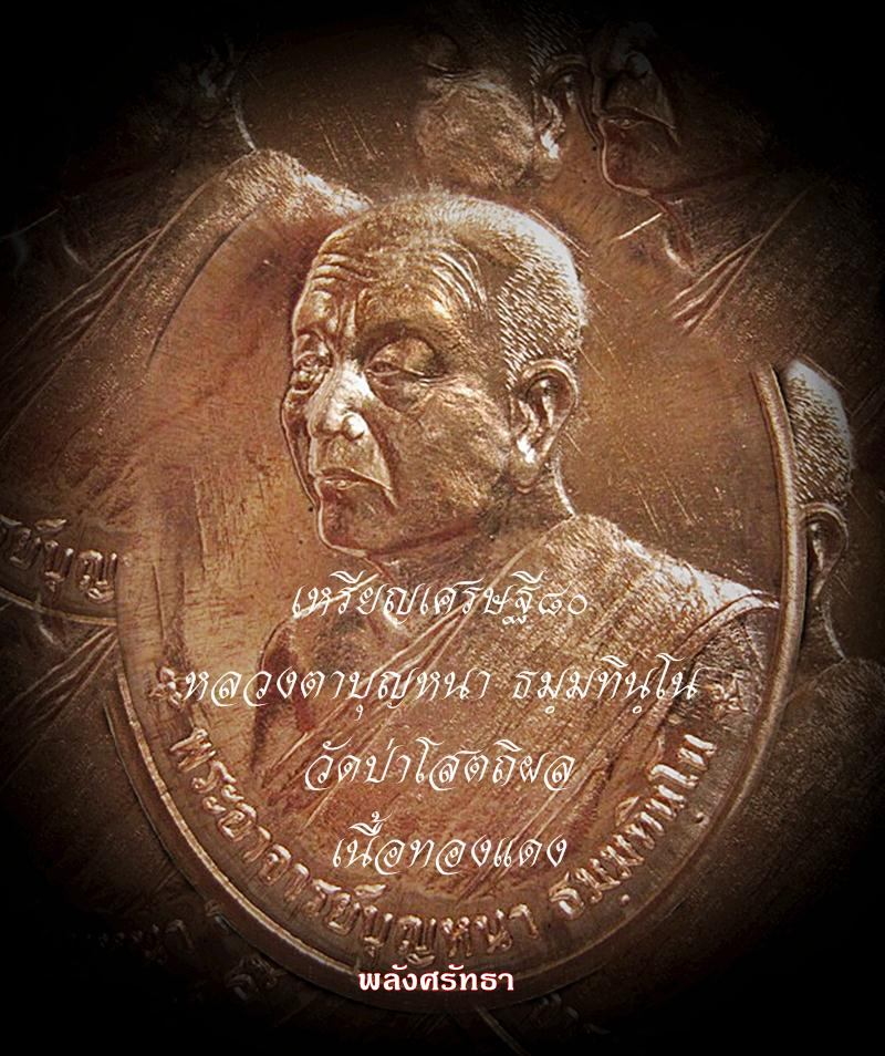เหรียญเศรษฐี๘๐ หลวงตาบุญหนา ธมฺมทินฺโน วัดป่าโสตถิผล เนื้อทองแดง - 4